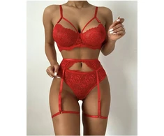 Seksualus apatinio trikotažo rinkinys Raudona Seduction