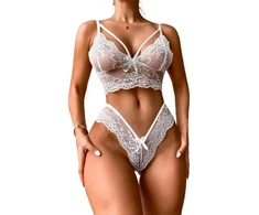 Seksualus nėriniuotas apatinio trikotažo rinkinys Bride Lace