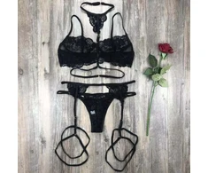 Seksualus nėriniuotas apatinio trikotažo rinkinys Queen of the