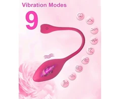 Sieviešu vibrators - masieris ar lietotnes vadību,