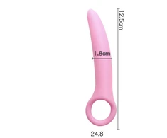 Silikono analinis kištukas prostatos masažuoklis, 18 mm