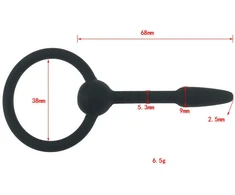 Šlaplės dilatatorius lazda Penis Plug, 9 mm