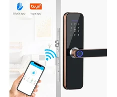 Smart durų spyna su rankena S-Link, bronza