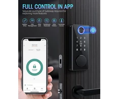 Smart užraktas su piršto atspaudu ir slaptažodžiu APP valdymas