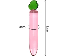Stiklinis dildo Carrot