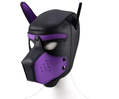 Šuniuko kaukė Puppy Hood, juoda/violetinė