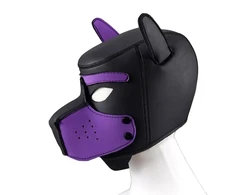 Šuniuko kaukė Puppy Hood, juoda/violetinė