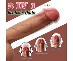 Tikroviškas dildo su nuotolinio valdymo pulteliu