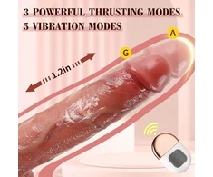 Tikroviškas dildo su nuotolinio valdymo pulteliu