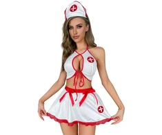 Trijų dalių apatinio trikotažo komplektas Sexy Nurse L