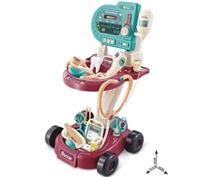 Vaikiškas daktaro rinkinys su vežimėliu Little Doctor