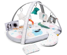 Vaikiškas žaidimų kilimėlis su 6 žaislais
