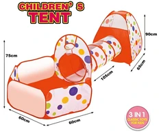 Vaikų žaidimų palapinė Play Tent, rožinė