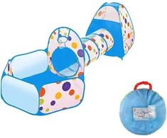 Vaikų žaidimų palapinė su tuneliu Play Tent, mėlyna