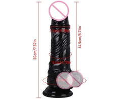 Varpos imitatorius Strap On, juoda