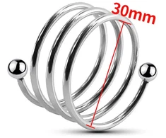 Varpos kamštis šlaplei 30 mm
