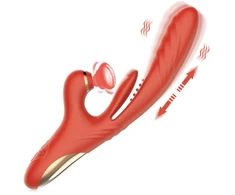 Vibratorius 3in1, raudonas