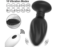 Vibratorius - analinis kištukas su nuotolinio valdymo pulteliu
