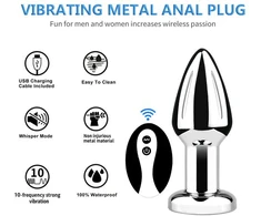 Vibratorius - analinis kištukas su nuotolinio valdymo pulteliu