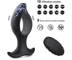 Vibratorius - analinis kištukas su nuotolinio valdymo pulteliu