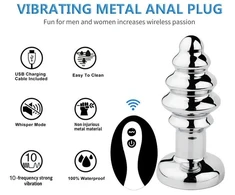 Vibratorius - analinis kištukas su nuotolinio valdymo pulteliu