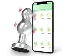Vibratorius - analinis kištukas su programėlės valdymu