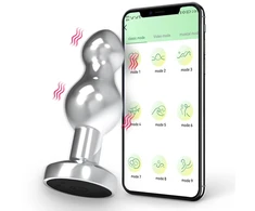 Vibratorius - analinis kištukas su programėlės valdymu
