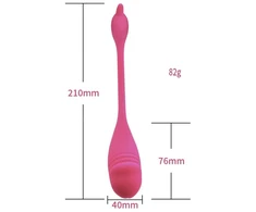 Vibratorius Kegel su programos valdymu, rožinis