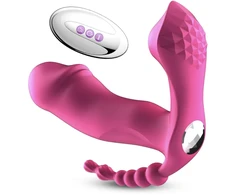 Vibratorius su nuotolinio valdymo pulteliu Clitoral, rožinis