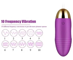 Vibratorius su nuotolinio valdymo pultu Continuous Climax, violetinis
