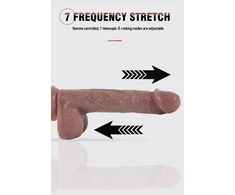 Vibratorius varpos su nuotolinio valdymo pulteliu Stretching Dildo