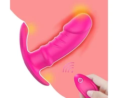 Vibruojantis dildo Butterfly Remote Control, rožinis