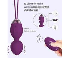 Vibruojantis Kegelio rinkinys 3 vnt, violetinė