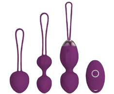 Vibruojantis Kegelio rinkinys 3 vnt, violetinė