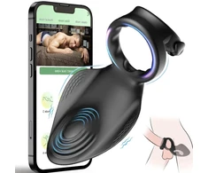 Vibruojantis žiedas su nuotolinio valdymo pulteliu APP Control