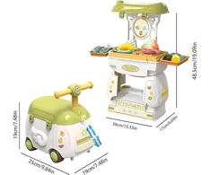 Virtuvės komplektas vaikams 2 in 1 Toy Cook
