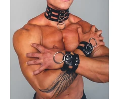 Vyriškas odinis BDSM rinkinys