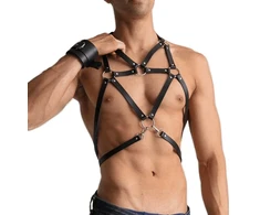 Vyriški BDSM kūno diržai