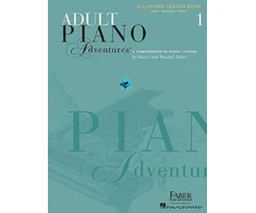 KNYGA Nancy Faber Adult Piano Adventures All-In-One Book 1: Spiral Bound
