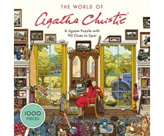 KNYGA Bookshop World of Agatha Christie: 1000-piece Jigsaw: 1000-piece jigsaw with 90 clues to spot: The perfect family gift for fans of Agatha Christie