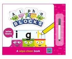 KNYGA Cherry Alphablocks Letter Teams: A Wipe-Clean Book