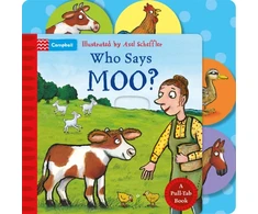 KNYGA Books Campbell Who Says Moo?: A Pull-Tab Book