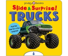 KNYGA Books Priddy Trucks and Things That Go (Slide &amp; Surprise!): Pull the tabs for a fun surprise!