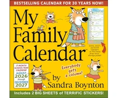 KNYGA Boynton Sandra Sandra Boynton's 17-Month 2026-2027 My Family Wall Calendar