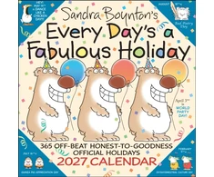 KNYGA Boynton Sandra Sandra Boynton's Every Day's a Fabulous Holiday 2027 Wall Calendar