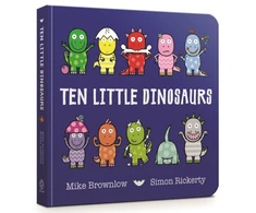 KNYGA Brownlow Mike Ten Little Dinosaurs Board Book