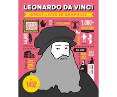 KNYGA Button Books Great Lives in Graphics: Leonardo Da Vinci