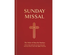 KNYGA Catholic Bishops’ Conference of England and Wales Sunday Missal: People's Edition (Raudona Binding): (New ESV Lectionary for ADVENT 2024)