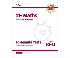 KNYGA Bookshop Cgp Books 11+ CEM 10-Minute Tests: Maths - Ages 10-11 Book 2 (with Online Edition)
