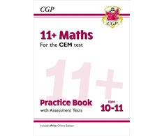 KNYGA Cgp Books 11+ CEM Maths Practice Book &amp; Assessment Tests - Ages 10-11 (with Online Edition)